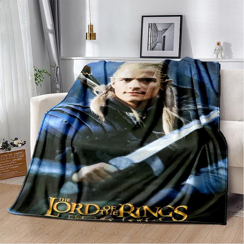 Movie L-Lord of The Rings H-Hobbit Soft Plush Blanket,Flannel Blanket Throw Blanket for Living Room Bedroom Bed Sofa Cover Child