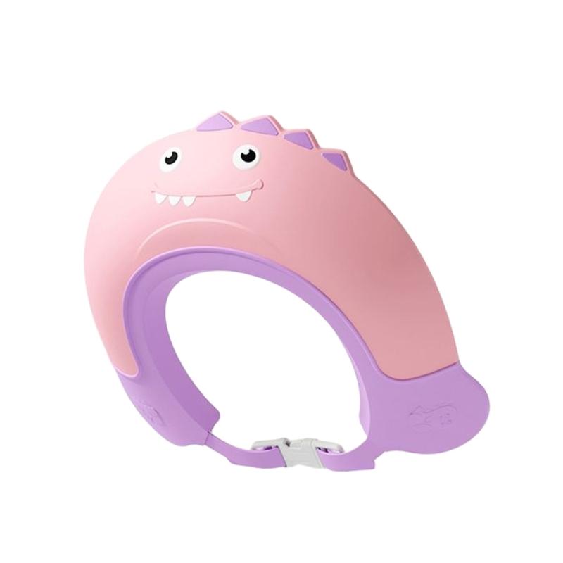 

Toddlers Shampoo Shower Caps Empty Top Bathing Visor Hat Kids Bathing Hat Adjustable for Eyes Ears Protections розовый