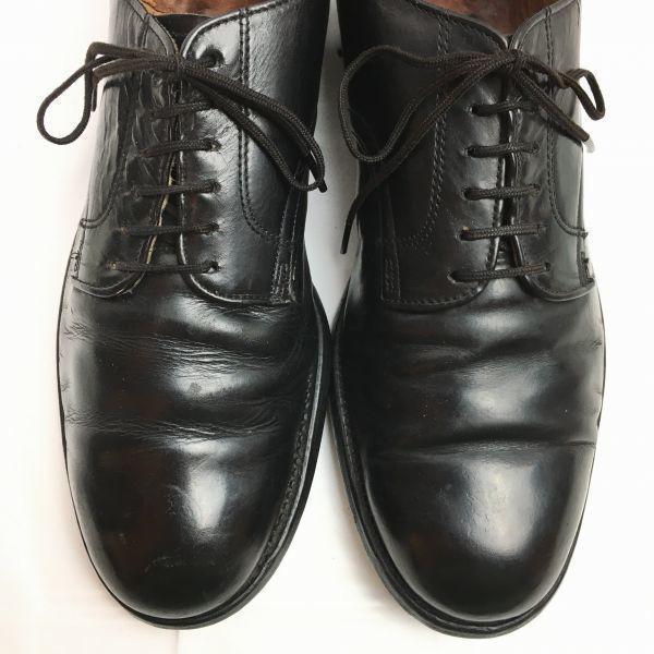 1961 SPORTWELT SHOE CO. U.S. NAVY Service Shoes Size 7R (25.0cm) Black 6-Eyelet Vintage 60s(USED)