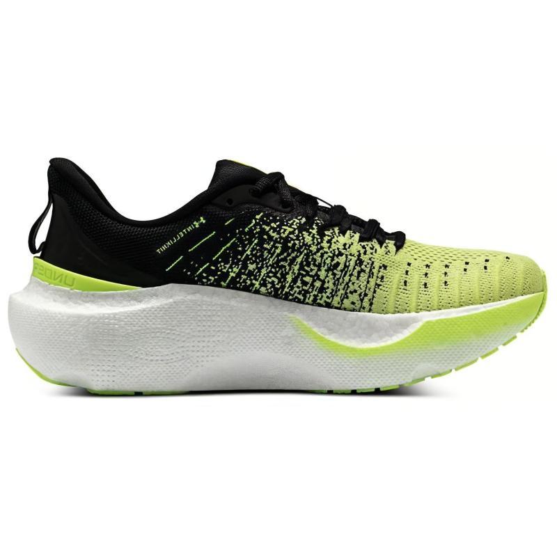 Under Armour Infinite Elite Low Top Training Long Distance Running Sprint City Commute Running Shoes Men's Black Yellow Sneakers 3027189-002