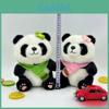 Plush Panda Toy With Green Scarf Soft Stuffed Animal For Kids And Teens