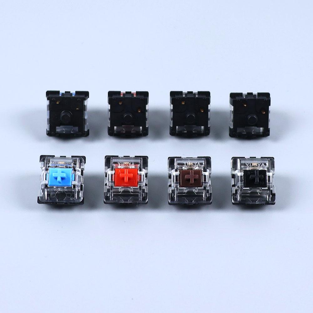 10/50/100 Stück Tastenkappen Schalter 2-Pin Mechanische Tastatur Schwarz Blau Braun Rot Tasten Schalter für Mechanische Tastatur mit Hintergrundbeleuchtung
