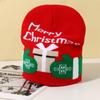 Knit Hat Red Xmas Cap Winter Hat Woolen Christmas Hat For Xmas Party Decor Winter Fashion Holiday Accessories