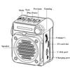 Portable Pocket FM AM SW Radio Speaker Bluetooth Music Player with Flashlight