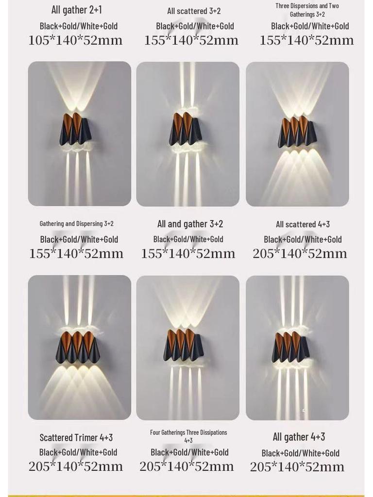 Airplane Series Outdoor Minimalist Wall Light for Villa, Courtyard, Balcony, Corridor, Aisle, or Stairway