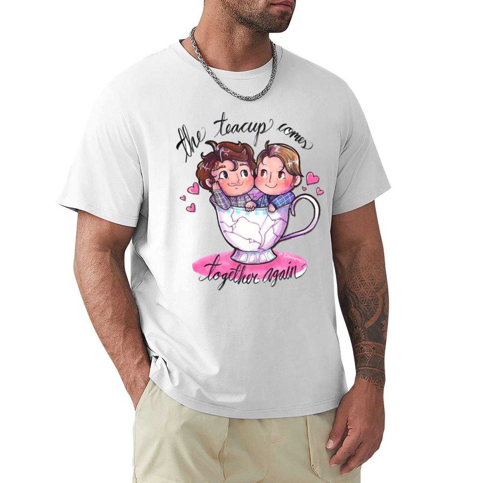 The Teacup Comes Together Again TShirt funny gifts hippie clothes plus size tops mens tall t shirts S