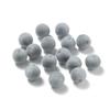 30 Pezzi 8/10mm Colorati Feltro Floccato Peluche Perline Acriliche Perline Distanziatrici Sfuse per Orecchini Braccialetti Fai da Te Accessori per la Creazione di Gioielli