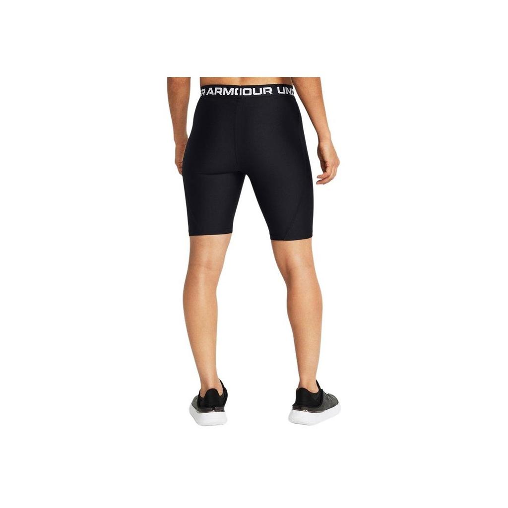 Under Armour Breathable Comfortable Butt-Lifting Skin-Friendly Letter Logo Printed Sports Shorts Women shorts Black 1384003-001
