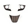 For Toyota Camry 2018- Wood Grain Interior Steering Wheel Button Frame Trim