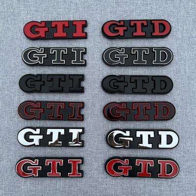 Ankfz6 Calandre Avant Métallique 3D Emblème Logo GTD Autocollants Badge Coffre Arrière Pour Volkswagen VW Golf 2 4 5 6 7 R MK2 MK3 MK4 Accessoires de Voiture