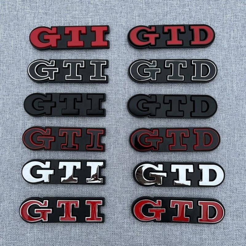 ankfz6 3D Metal Front Grille GTD Logo Emblem Rear Trunk Badge Stickers For Volkswagen VW Golf 2 4 5 6 7 R MK2 MK3 MK4 Car Accessories