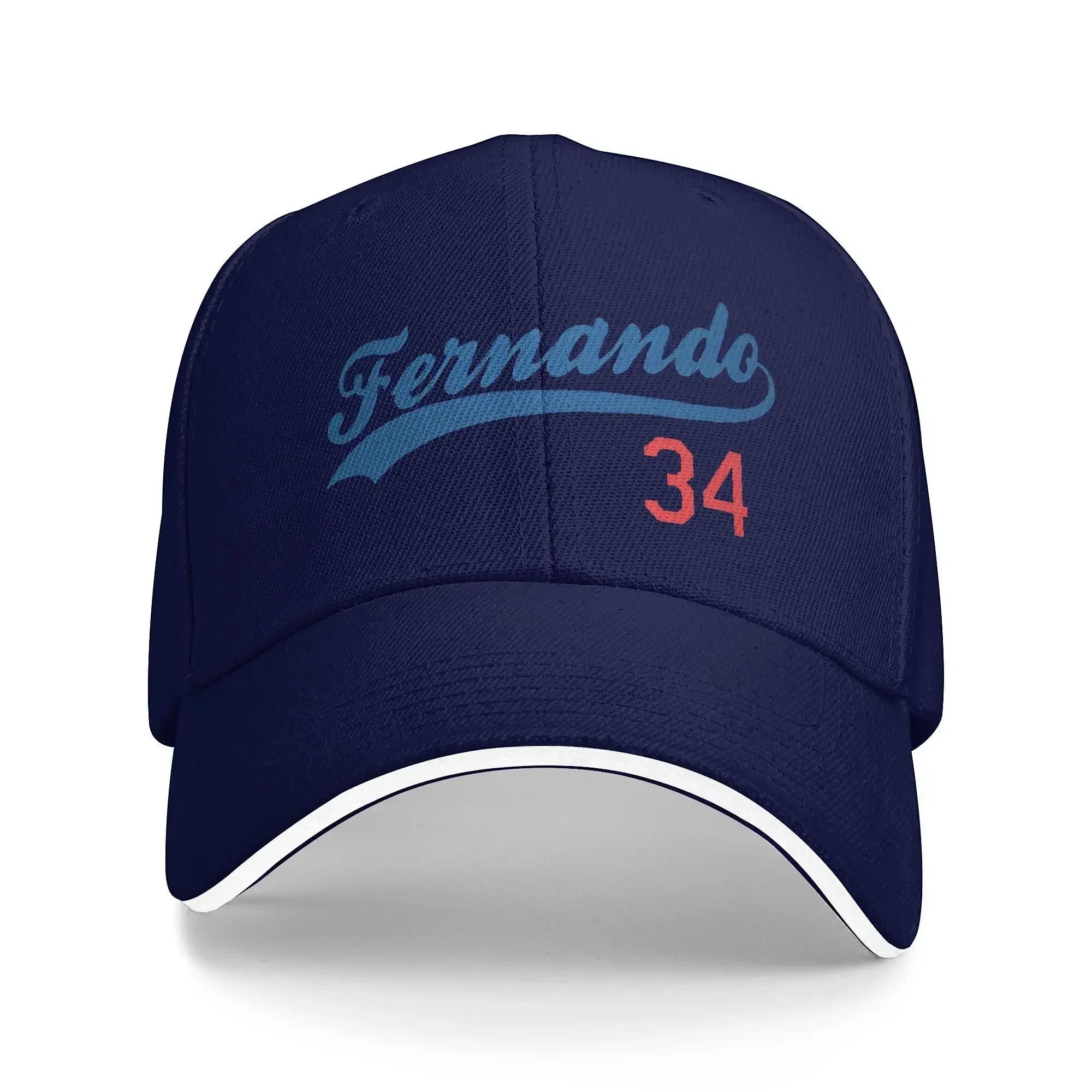 Fernando Valenzuela 34 Logo Golf Cap Merch Vintage Baseball Legend Casquette For Unisex Golf Headewear  Adjustable Fit One Size