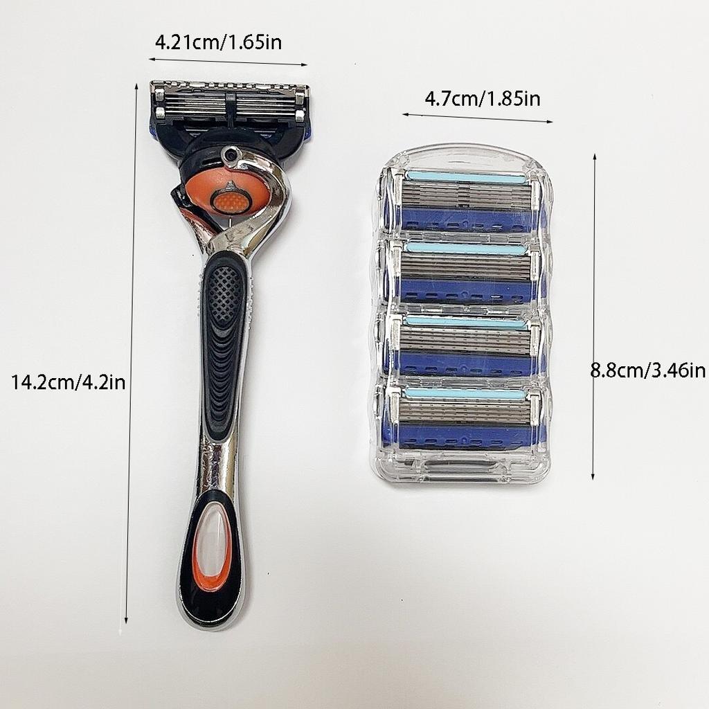 Razor Shaver for Men Premium Shaving Shaver 5-Layer Razor Face Beard Hair Comes with Replaceable Blades 5-Layer Refills