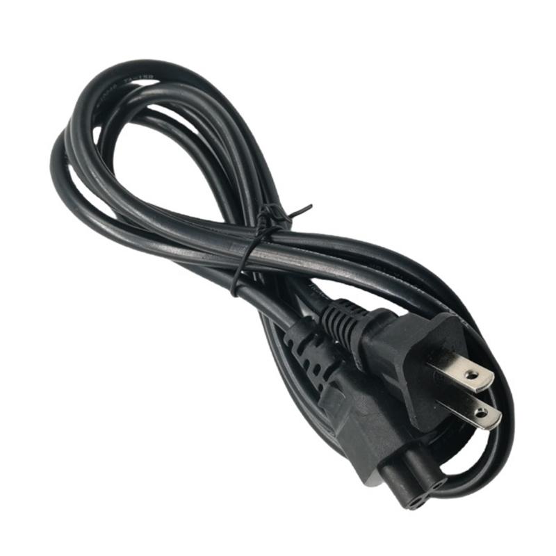 Practical Power Connection Cable Laptop Power Cable 2 Prong Plug Metal Construction Fast Efficient Charging Cables