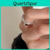 925er Sterlingsilber Geometrisches Design Breiter Ring mit Perle für Damen Ideal für Geschenke
