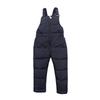 2026 Kids' Down Cotton Pants: Warm Autumn/Winter Overalls for Boys & Girls, Solid Colors.