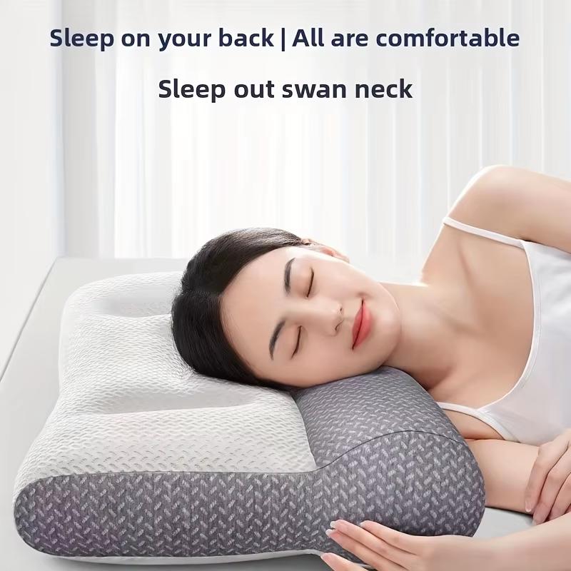 Home neck pillow hotel soft pillow, deep sleep pillow, white bed pillow, four-season bedding