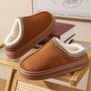Nuove Pantofole con Zeppa Soffici alla Moda per Donna 2025 Inverno Peluche Calde Scarpe di Cotone Donna Comfort Antiscivolo Unisex Pantofole da Casa