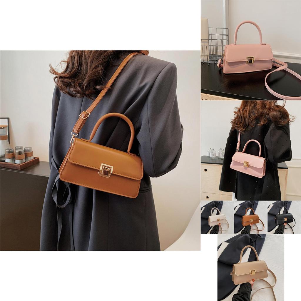 Fashionable Pu Leather Small Square Shoulder Bag For Women Trendy And Retro