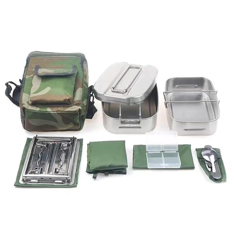 Multi-functional Field Mess Kit & Cookware Set One Size