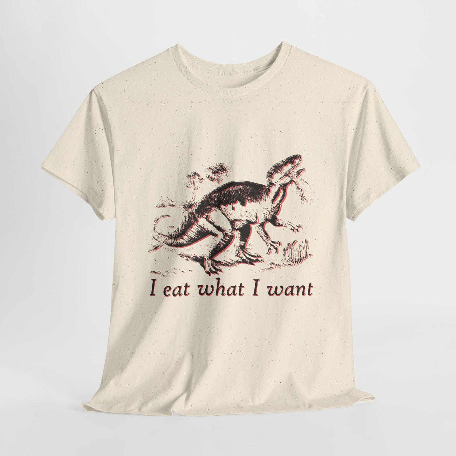 I eat what I want Vintage Dinosaur T-Shirt L