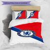 Set Lenzuola 3 Pezzi Stampato Chelsea FC Morbido Delicato sulla Pelle Lavabile Copripiumino e Federe Set Tutte le Stagioni Camera da Letto