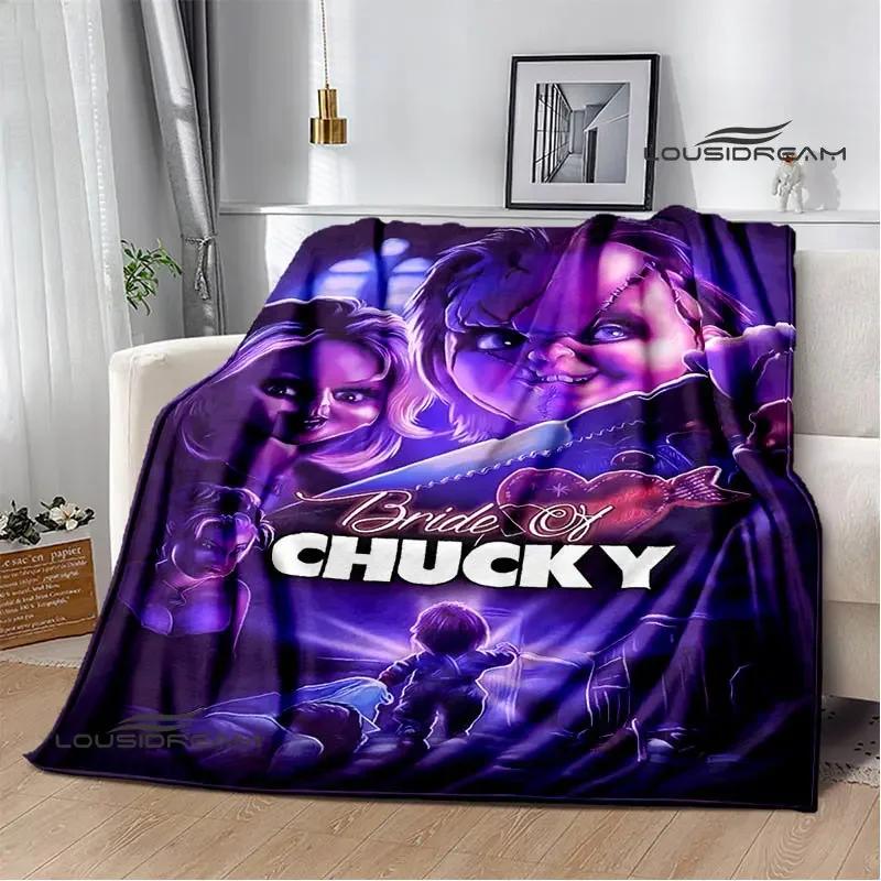 Horror movie Cult of Chucky Flange Warm blanket Soft and comfortable blanket picnic bed linings birthday gift