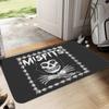 Horror Skeleton Carpet Absorbent Non-slip Home Decor Gothic Style Halloween Decorative Floor Mat Bathroom Doormat