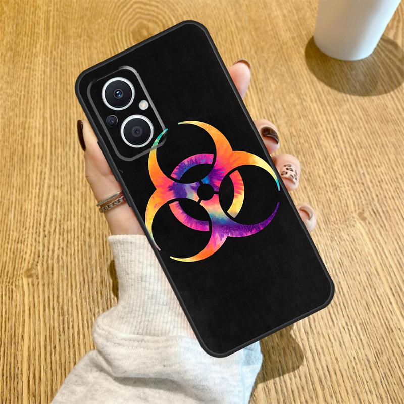 Biohazard Symbol Logo Funda For OPPO Reno 13 F 14F 12F 11F 8T 7 8 Lite 10 11 12 14 OPPO Find X5 X6 X8 X9 Pro Case