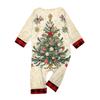 Christmas Prints Family Matching Long Sleeve Tops+Pants Set Family Matching Sets