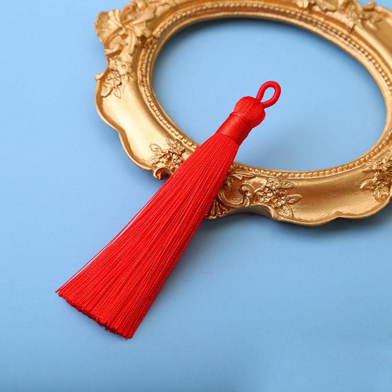 10pcs 8cm Ice Silk Tassel Charms Brush Pendant Crafts For Diy Jewelry Making Accessories Handmade Bracelet Earring Decor Crafts