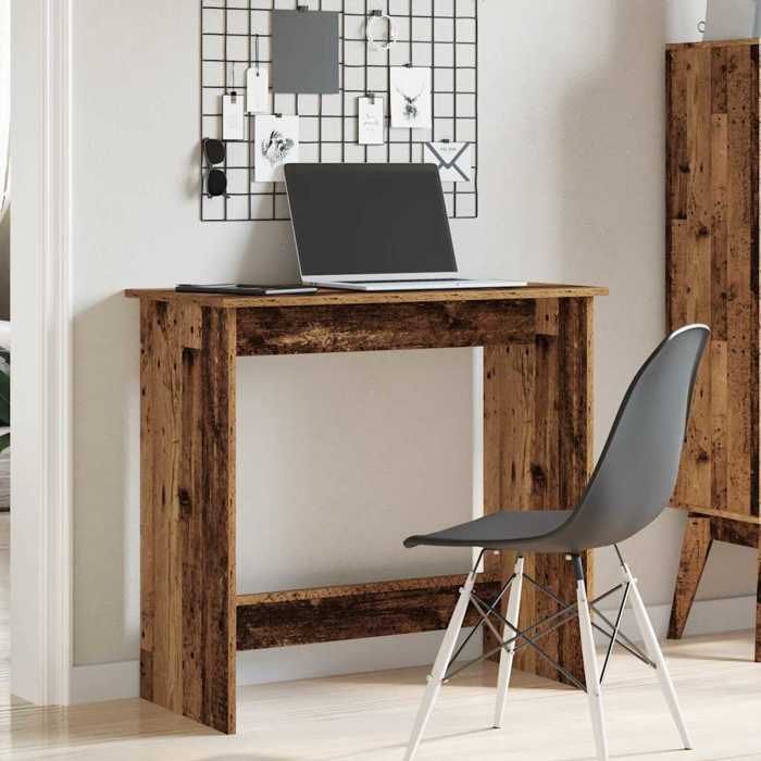VidaXL Bureau style vieux bois 80x40x75 cm bois d'ingénierie, bureau, bureau d'étude,, bureau d'ordinateur, mobilier de 860461