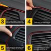 5M Car Interior Decorative Strips Electroplated Car Trim Strip Kit DIY Decoration Flexible Strips Molding Auto Styling Strips