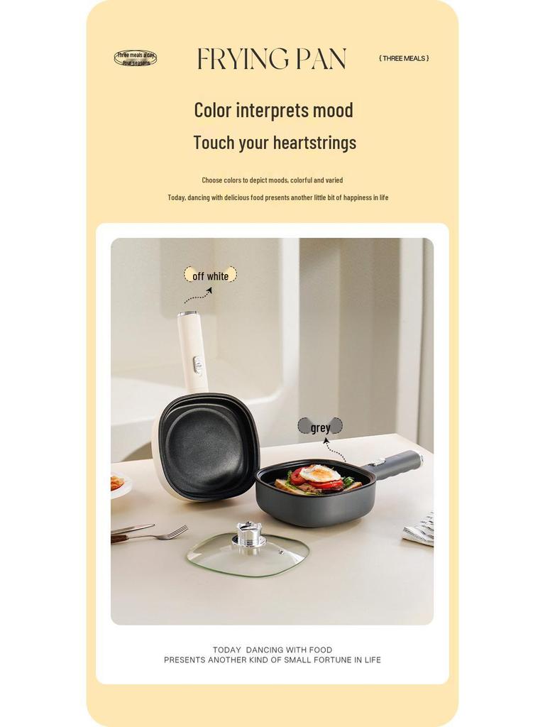 Compact Non-Stick Electric Griddle & Waffle Maker