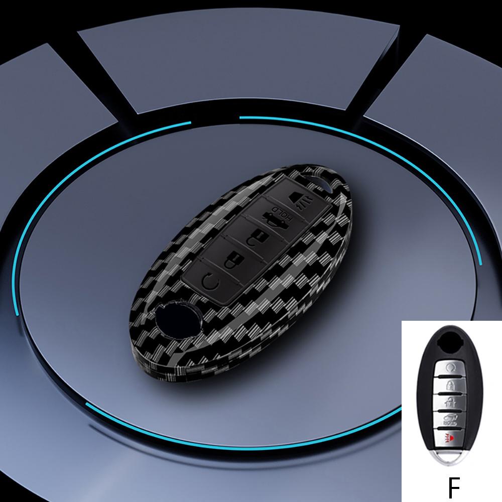 Abs Carbon Car Key Case Cover Shell For Nissan Qashqai X-Trail Versa Maxima Altima Rogue Murano Juke Tiida Infiniti Fx35 Qx60
