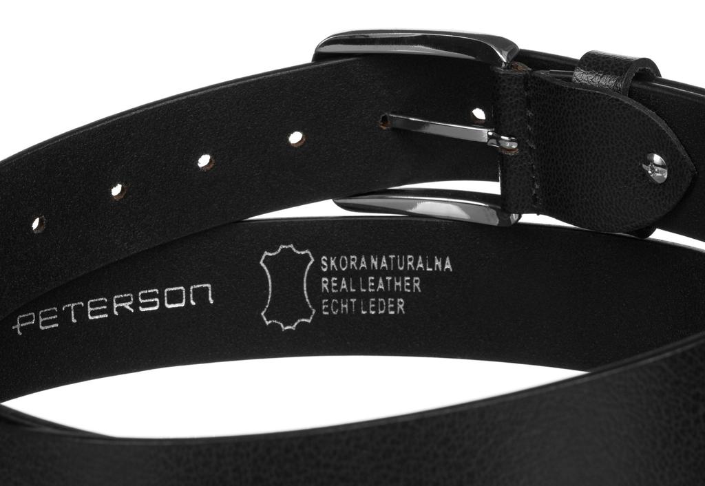 PTN LTP-TWT-105-9883 Black Wide Leather Belt
