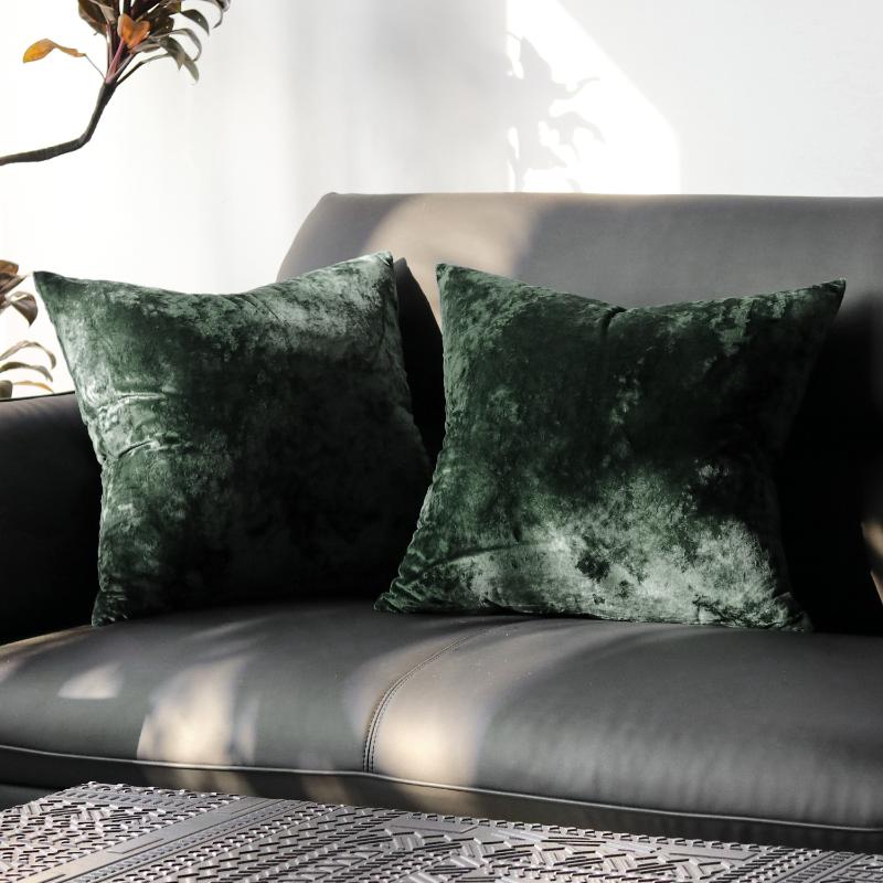 Plus Square 70×70cm Golden Velvet Pillow Cover Luxury Soft Sofa Bed Living Room Pillow Case Home Bed 50x70cm Pillow Covers New