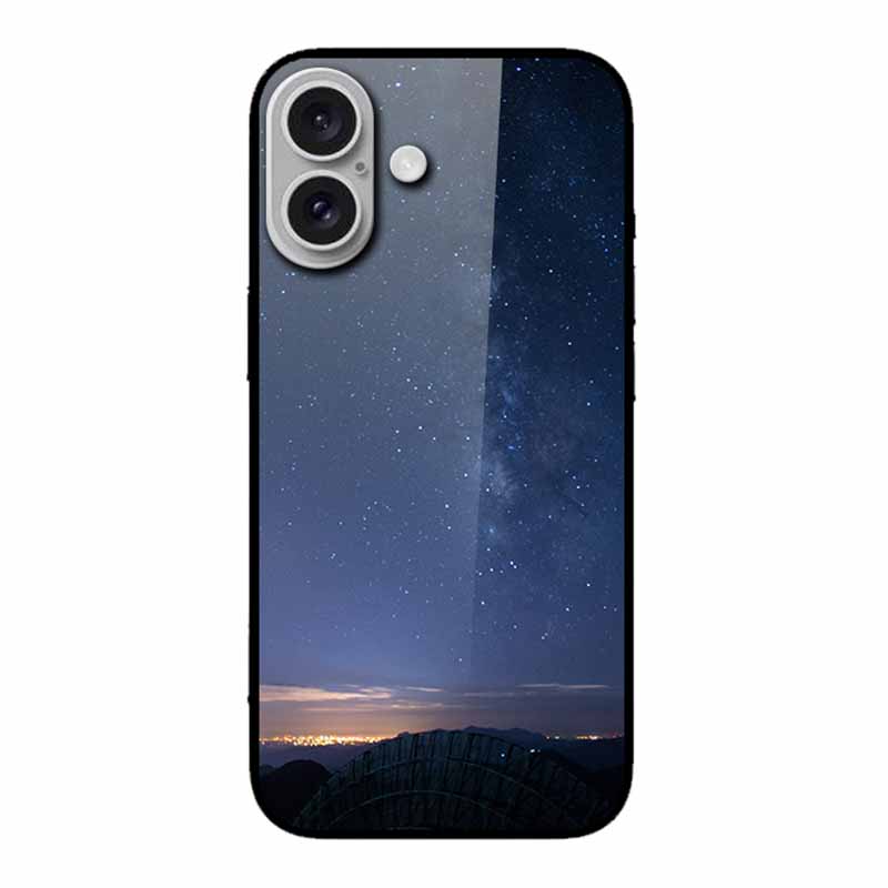 Glass Case For iphone 16 Plus 16Plus Coque Tempered Glass Hard Back Cover For iphone 16 Plus Phone Case Soft TPU Black Bumper