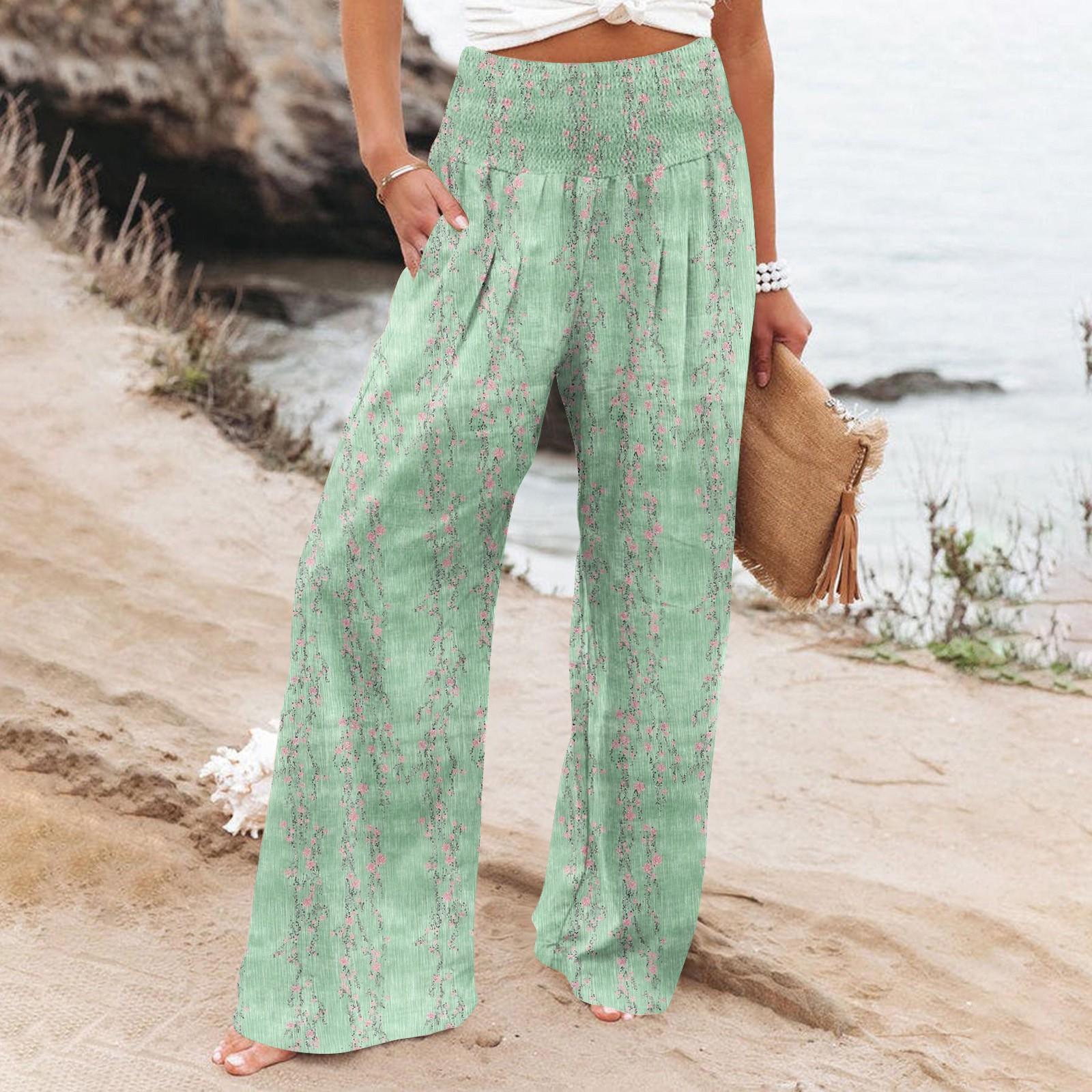 

Женские повседневные брюки, свободные мягкие однотонные широкие брюки, длинные брюки с высокой талией, прямые брюки XL зелёный