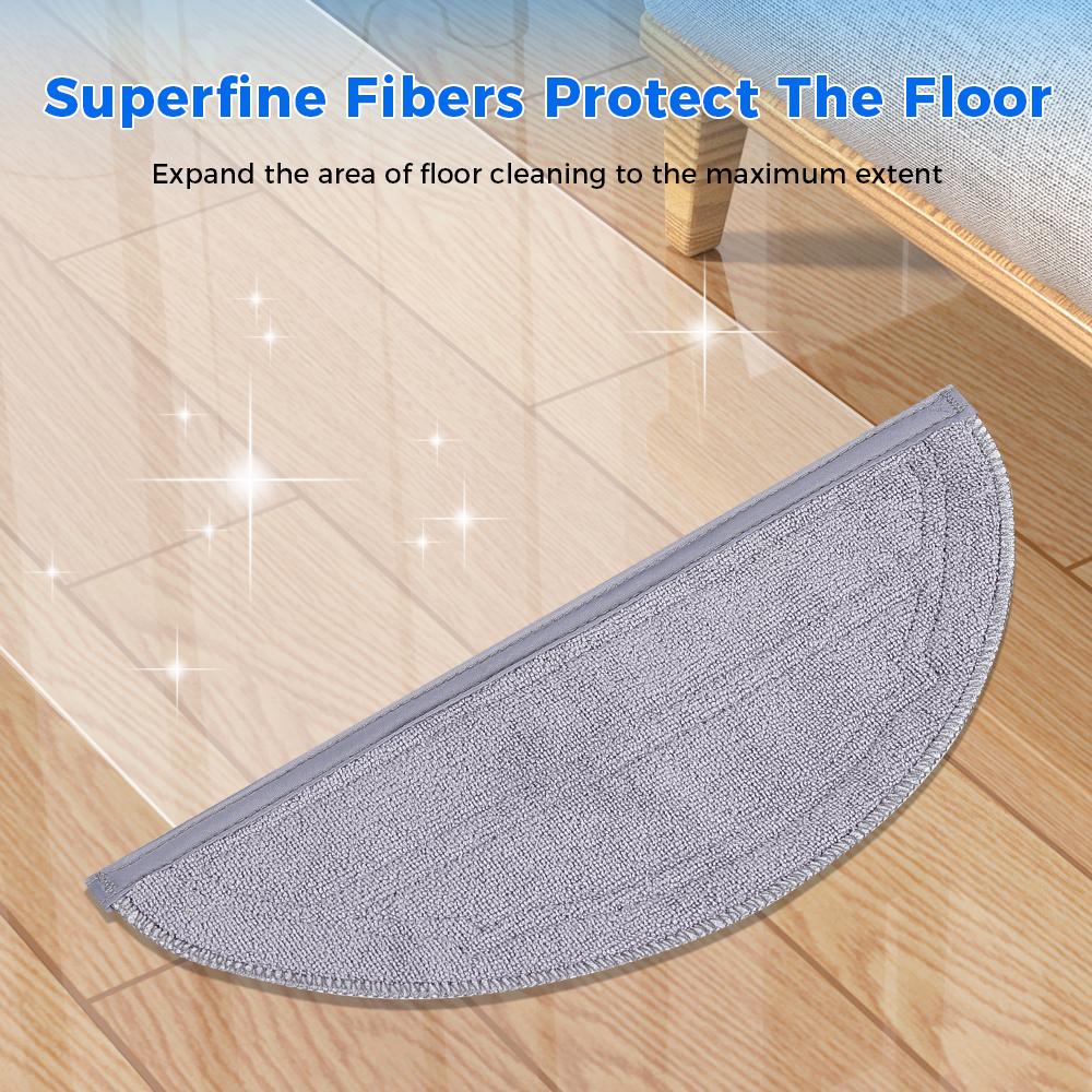 Reusable Mop Pads for Roborock Q10 S5/Q10 S5+ /Q10 VF /Q10 VF+/Q10V /Q10V+ /S8 Pro /S8 Pro+ Washable Mop Cloth Replacement Parts