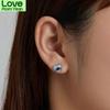  Color Devil Eye Earrings Western Women Mythical Blue Cubic Zircon Heart Shape  Color Earrings Jewelry Sce1134Heart Jewelry