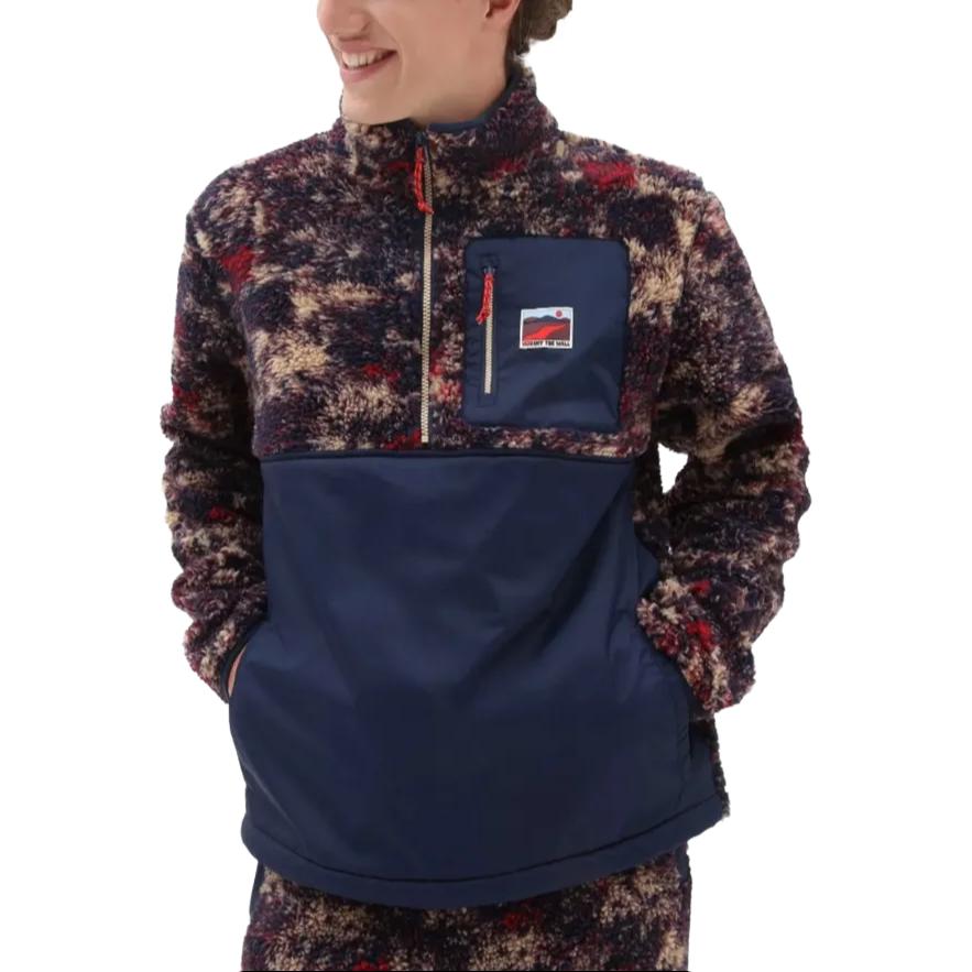 Vans Sweatshirts Unisex Multicolor Stand Collar Moderate Mock Two Piece VN00008FLKZ