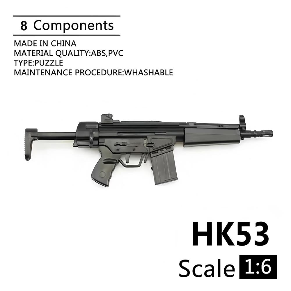 1/6 Scale US Army Military Weapon M82A1 Sniper Rifle M134 M14 M16 Police Soldier SWAT Action Figure Assemble Model Guns Toys