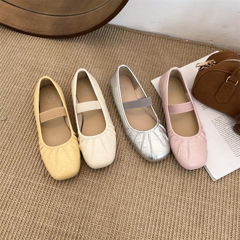 Fashion Women Flats Loafers Ballet Shoes Sandals 2025 Summer Desigenr New Casual Leather Shoes Retro Woman Shoes Sport Mujer Zapatos