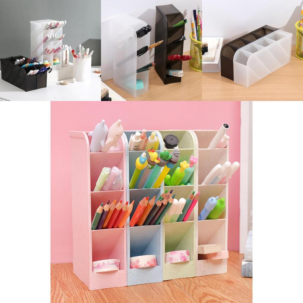 Eleganter Schräg-Einsatz Stifthalter Schreibtisch-Organizer Für Stilvolle Schreibtisch-Schreibwarenaufbewahrung