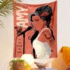 Amy Winehouse Tapestry Wall Hanging, The Girl Behind the Name Art, Soul Music Wall Decor for Bedroom Dorm