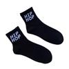 5 Pairs Socks Black and White Men's and Women's Mid-calf Hip Hop Personality Short College Style Skateboarding Socks