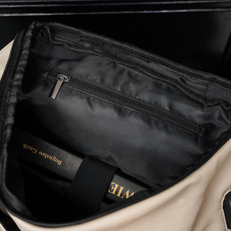 Herren Lederrucksack: Trendiger lässiger Reise- und Schulrucksack für Studenten