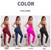Seamless Ribbed Padded Leggings & Butt-Lifting Fitness Bodysuit