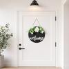 Welcome Sign, with Flower Decor Wear-Resistant Wreath, Front Door Welcome Wreath for Family Friends Co-Workers Garden Balcony